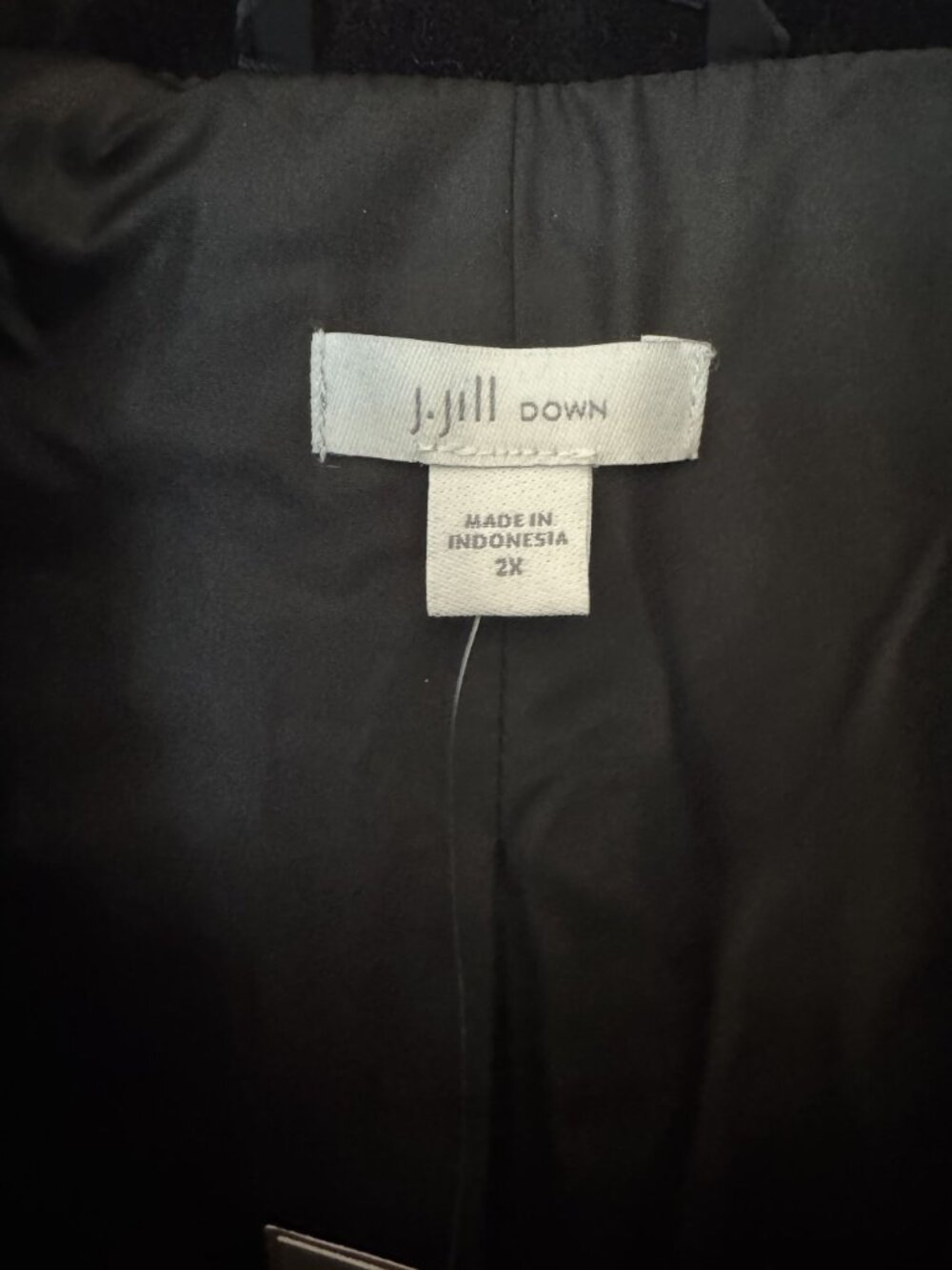 NWT J. Jill Womens Black 2X Down Puffer Vest - Picture 2 of 10